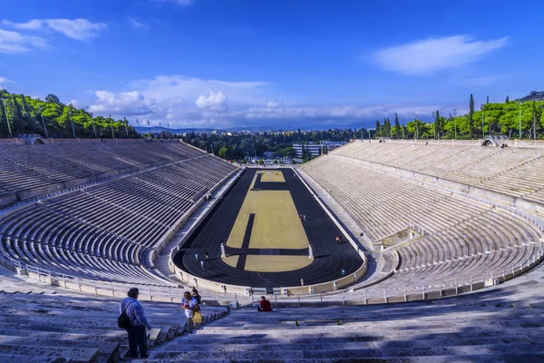 Athens Attica Greece Panathenaic Stadium Kallimarmaro Hosted Opening Closing Ceremonies — Stock Photo, Image