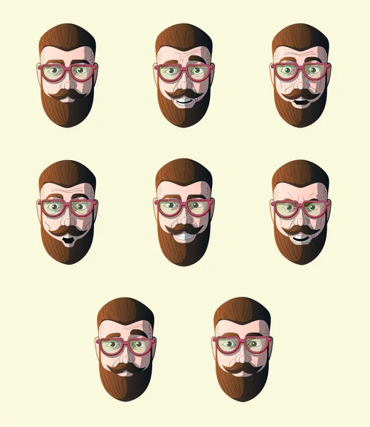 duygular hipster gözlük yüzünde