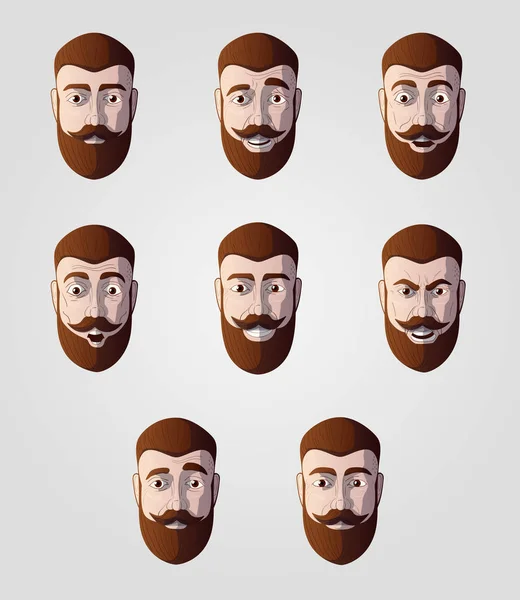 gözlük olmadan hipster yüzünde duygular