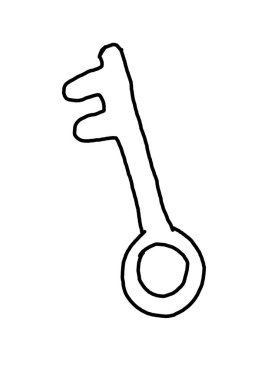 çizim siyah ve beyaz. Not fikri