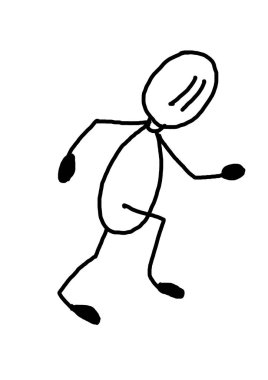 çizim siyah ve beyaz. Not fikri