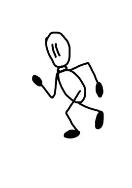 çizim siyah ve beyaz. Not fikri