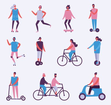 Kişi farklı şehir ulaşım tür