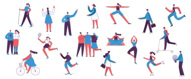 Yaratıcı zaman yönetimi iş vektör şablon kümesi 