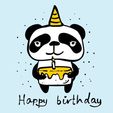 Panda doodle çocuk seti.