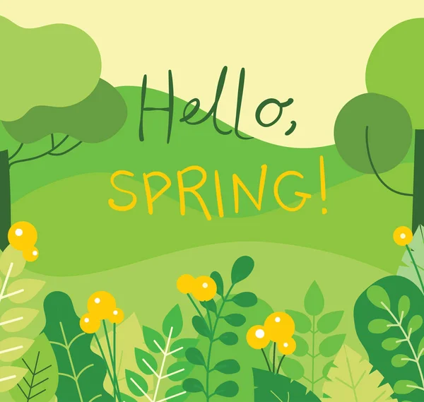 Векторна Ілюстрація Вітального Весняного Плаката — стоковий вектор