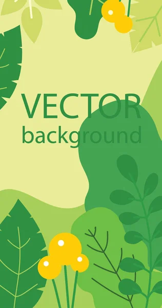 Vektorillustration Naturen Affisch — Stock vektor