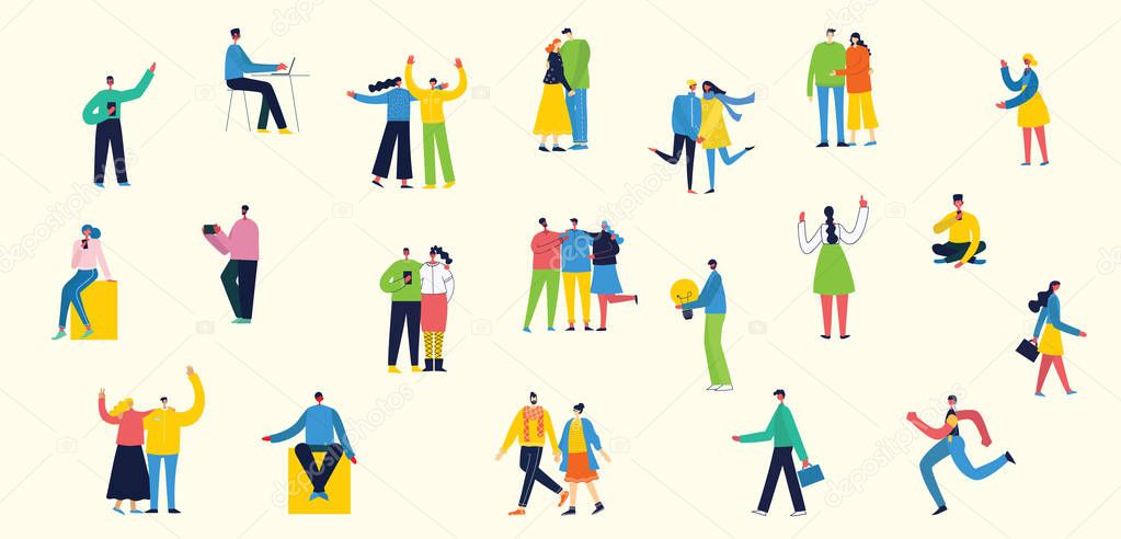 Vector illustration of business people