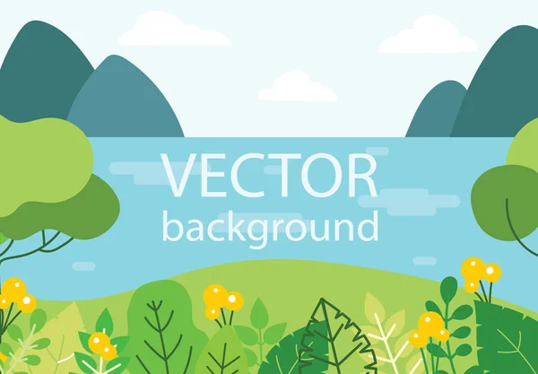 Ilustração Vetorial Eco Background Concept Green Eco Energy —  Vetores de Stock