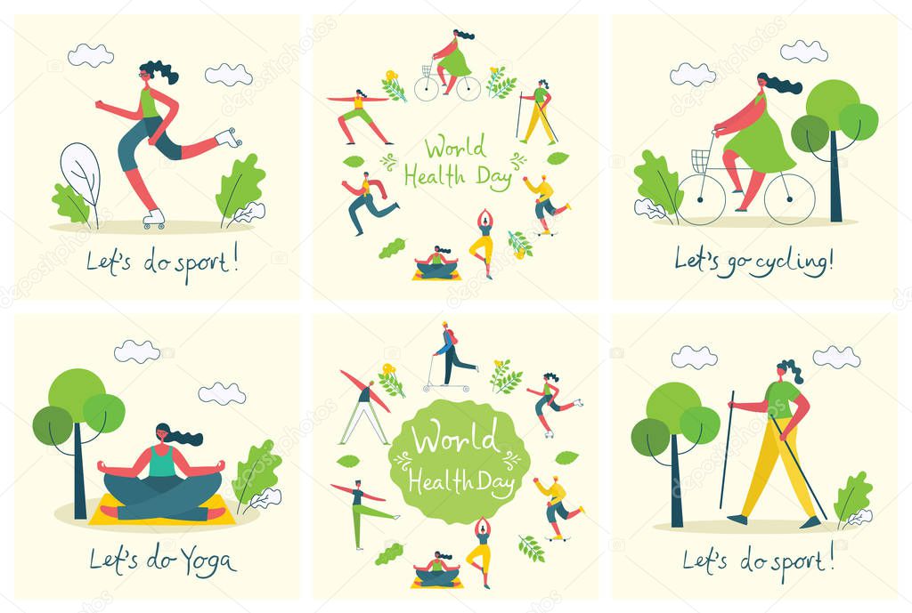 Vector background, world health day