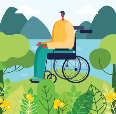 Gezegeni Kurtarma Kavramı'nın eko arka planlar, düz tarzı yeşil düşünün. Vektör çizimi