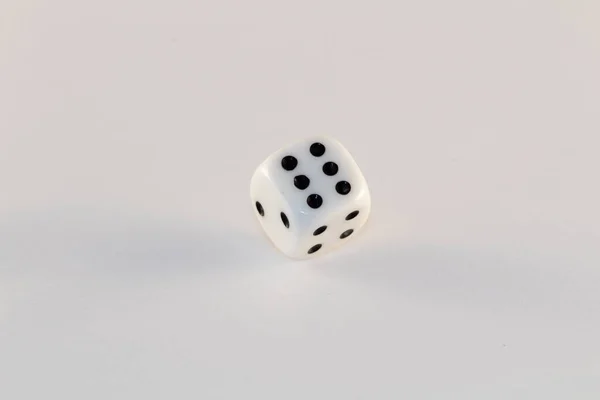 White Dice White Background — Stock Photo, Image