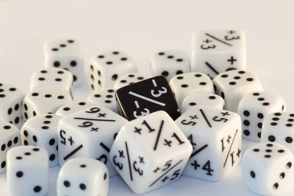 Group Dice White Background — Stock Photo, Image