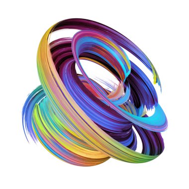 3D render, soyut fırça darbesi, sanatsal smear, menekşe mavi boya sıçrama, bükülmüş sıçramak, renkli curl, sarmal, girdap, canlı şerit, üzerinde beyaz izole klip sanat tasarım öğesi