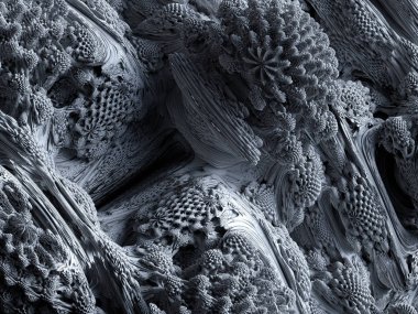 3D render, Soyut Fraktal arka plan, mikrobiyolojik şekilleri, makro doğa, model organik, kuantum dünya wallpaper