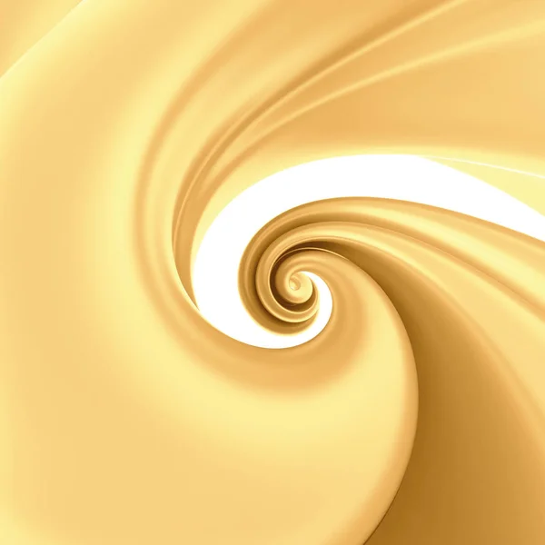 3d render, twisted spiral, yellow candy cane, pastel color swirl, whirlpool, helix, abstract background — Stock Photo, Image