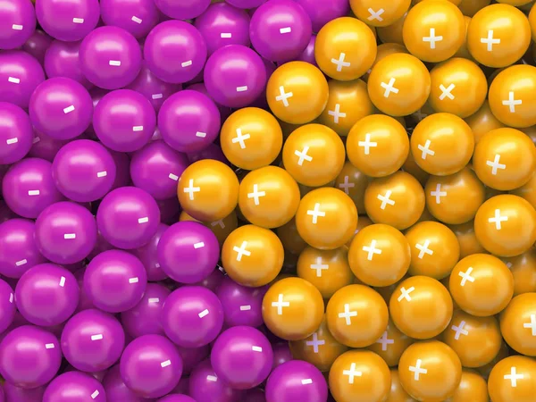3d renderizar bolas de colores, fondo abstracto —  Fotos de Stock