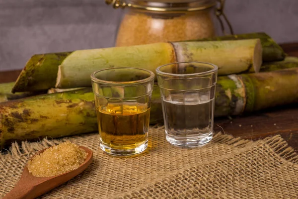 Cachaca Nome Una Tipica Bevanda Alcolica Prodotta Brasile Prodotta Con — Foto Stock