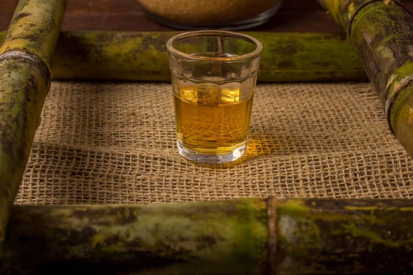 Cachaca Nome Una Tipica Bevanda Alcolica Prodotta Brasile Prodotta Con — Foto Stock