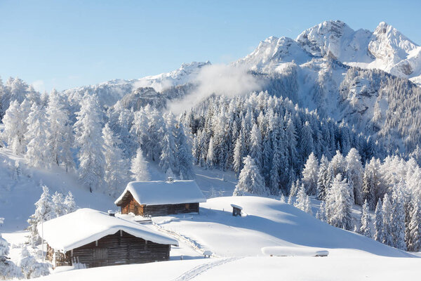 Winter wonderland in the Austrian alps