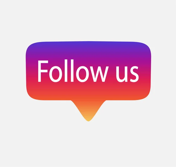 Bizi vektör çizim Eps 10. sosyal medya bize degrade izole karşı bildirim ayarla düğmesini izleyin izleyin. Bizi arka plan Instagram logo, resim, jpeg, sembol, işaret, UI izleyin. Bizi simge vektör işareti izleyin