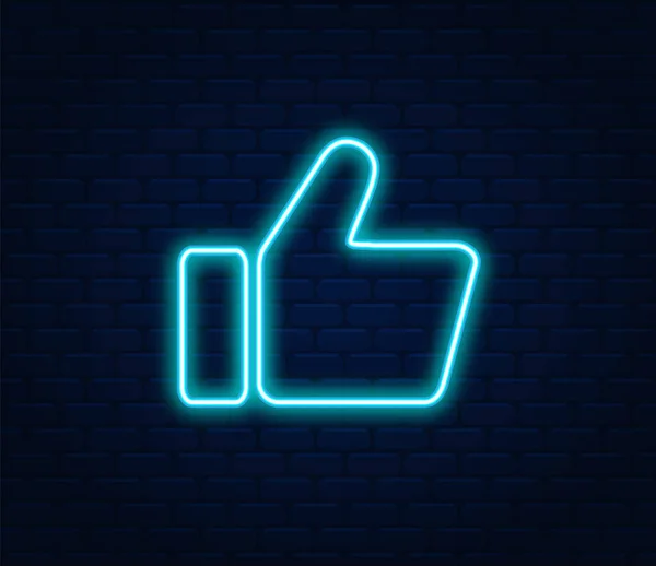Hand Facebook Vector Facebook Button Facebook Hand Icon — Stock Vector