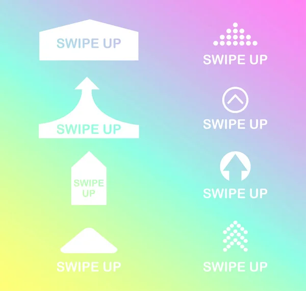 Swipe Vector Swipe Set Instagram Stories Vector Instagram Stories Icon — Stock Vector