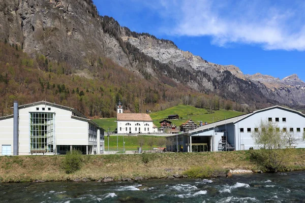 Vallée Muota Avec Rivière Muota Dans Canton Schwyz Suisse — Photo