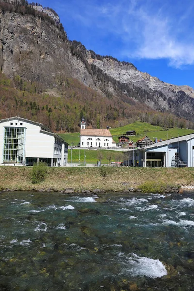 Vallée Muota Avec Rivière Muota Dans Canton Schwyz Suisse — Photo