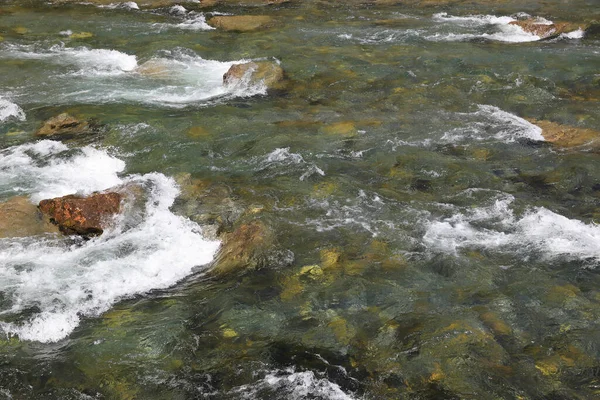 Muota River Clear Fresh Water Flows Muota Valley Switzerland — Stock Photo, Image