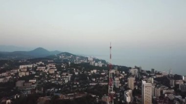 Hava uçak atış telekomünikasyon radyo kulesi Sochi