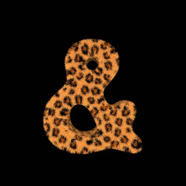 Illustrazione Rendering Illustrazione Creativa Leopardo Stampa Simbolo Peloso — Foto Stock