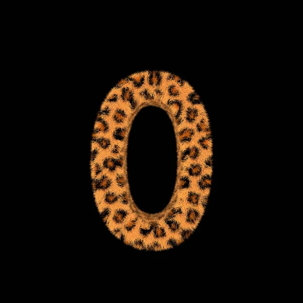 Ilustração Renderização Ilustração Criativa Leopardo Imprimir Furry Number Fotos De Bancos De Imagens