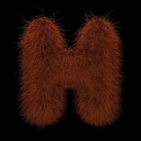 Ilustração Renderização Ilustração Criativa Gengibre Orangutan Furry Letter Fotos De Bancos De Imagens Sem Royalties