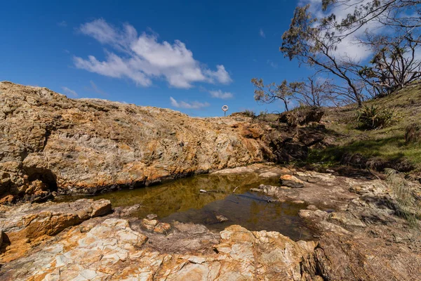 Piscinas Rock Ilha Moreton Queensland — Fotografia de Stock