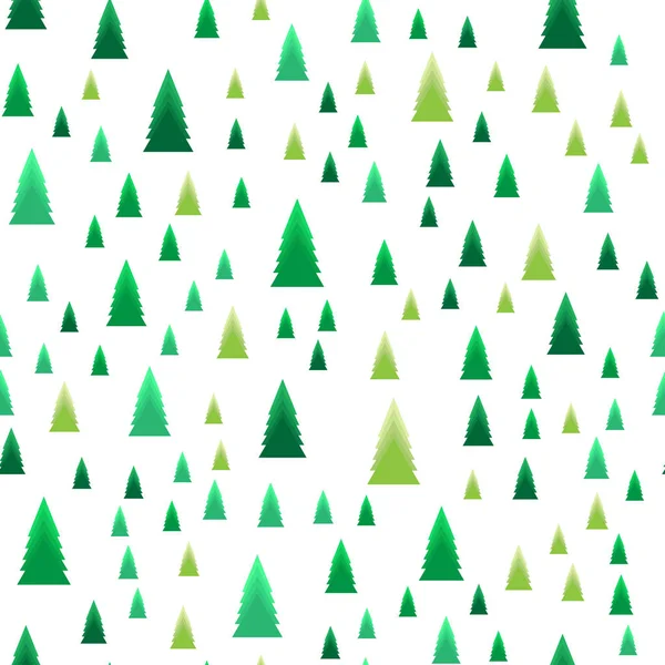 Бесшовный векторный узор с рождественскими деревьями . — стоковый вектор