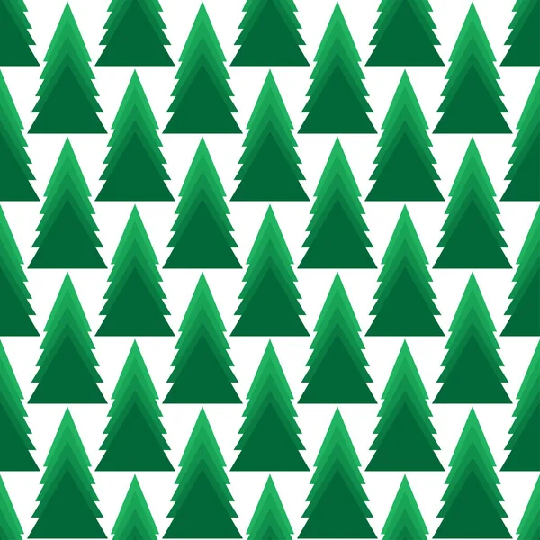 Motif vectoriel sans couture avec des arbres de Noël . — Image vectorielle