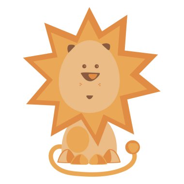 Boyalı aslan. Oyuncak. Canavarların kralı.