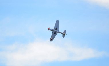 Sion, İsviçre - 15 Eylül 2017: Breitling Jet takım Breitling hava gösterisi