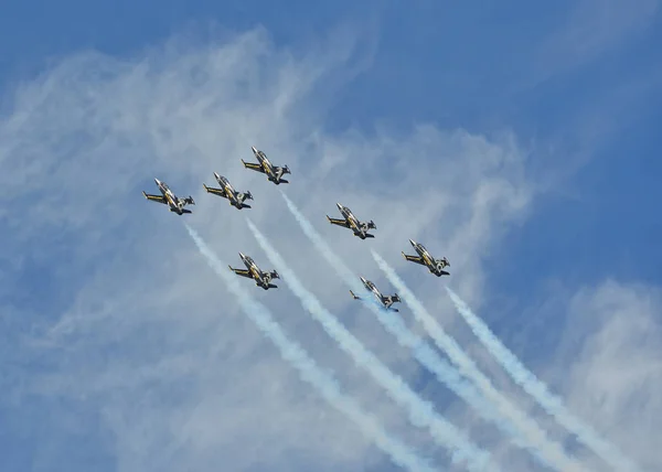 Sion Švýcarsko Září 2017 Breitling Letecká Show — Stock fotografie