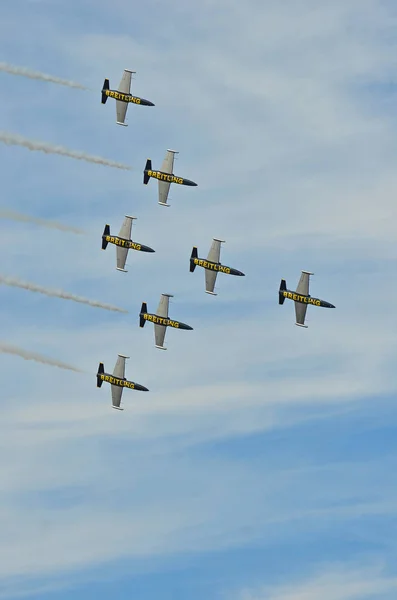 Sion Switzerland September 2017 Breitling Air Show — Stock Photo, Image