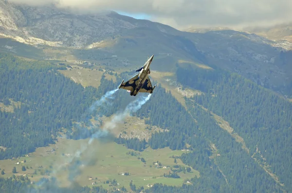 Sion Szwajcaria Września 2017 Breitling Jet Team Breitling Air Show — Zdjęcie stockowe