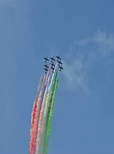 Sion Švýcarsko Září 2017 Breitling Jet Team Breitling Letecké Show — Stock fotografie