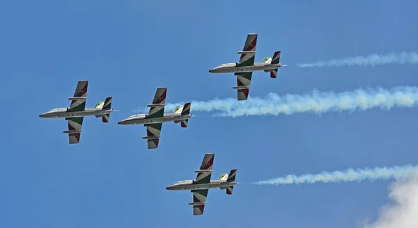 Sion Švýcarsko Září 2017 Breitling Jet Team Breitling Letecké Show — Stock fotografie