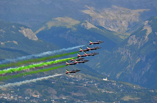 Sion Zwitserland September 2017 Breitling Jet Team Breitling Air Show — Stockfoto