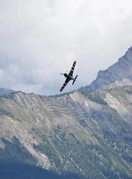 Sion Switzerland Сентября 2017 Breitling Jet Team Breitling Air Show — стоковое фото