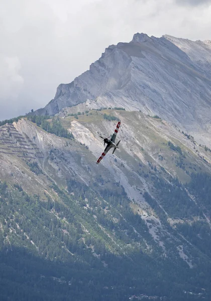 Sion Switzerland Сентября 2017 Breitling Jet Team Breitling Air Show — стоковое фото