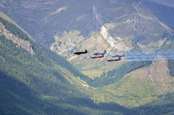 Sion Schweiz September 2017 Breitling Jet Team Breitling Air Show — Stockfoto