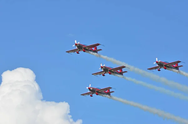 Sion Schweiz September 2017 Breitling Jet Team Breitling Air Show — Stockfoto