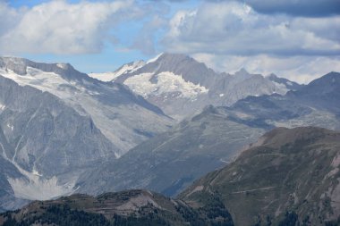 Gamlihorn Bernese Alpleri'nde, İsviçre, İsviçre İtalyan sınırına Chriegal Pass, her bakıldığında